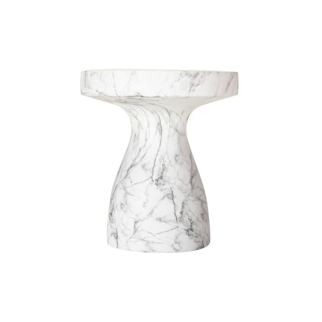 Pedestal End Table Ethan Chloe Colour: White/Grey on Productcaster.