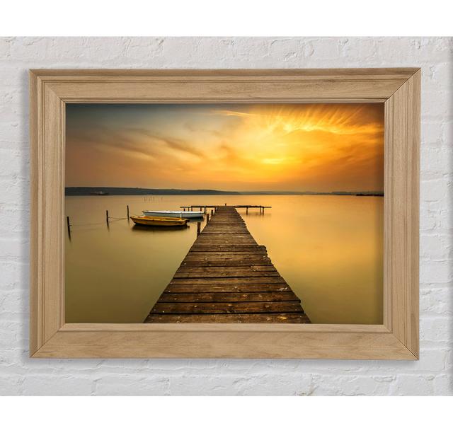 Golden Beauty - Single Picture Frame Art Prints Bright Star Size: 84.1cm H x 142.2cm W x 8cm D on Productcaster.