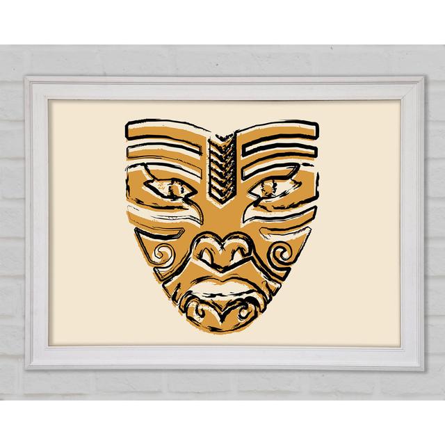 Mask Of Men Framed Print Latitude Vive Size: 84.1cm H x 118.9cm W x 1.5cm D on Productcaster.