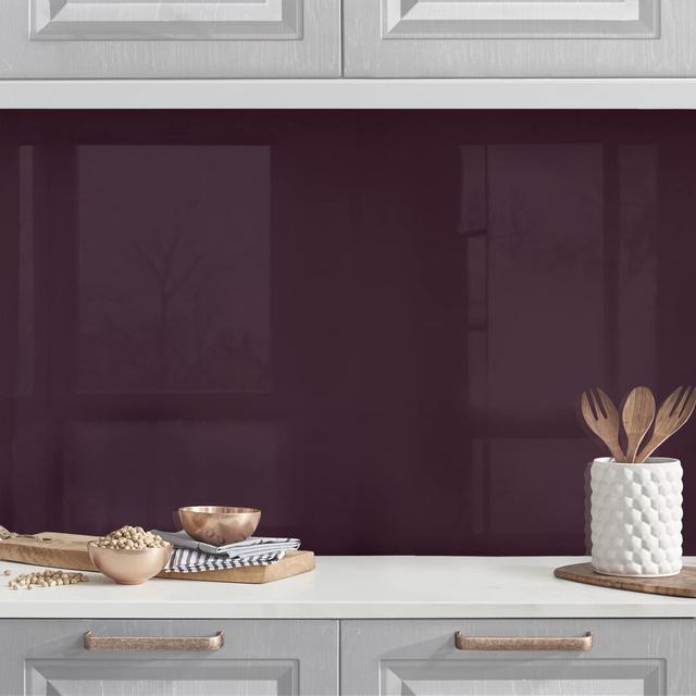 Abriannah Amarena 300cm PVC Tile Ebern Designs Colour: Purple on Productcaster.