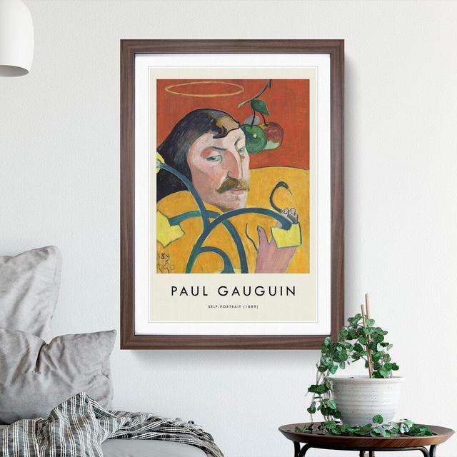 Self Portrait Vol.2 by Paul Gauguin - Picture Frame Painting East Urban Home Size: 36cm H x 27cm W x 2cm D, Frame Option: Walnut on Productcaster.