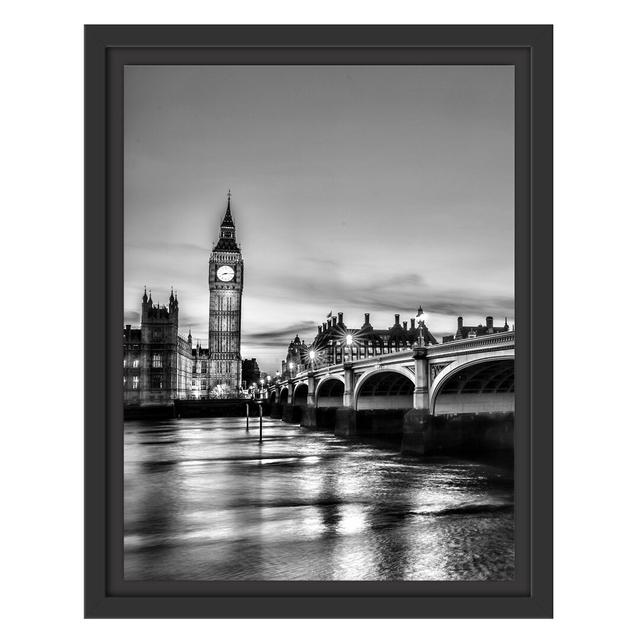 Gerahmtes Wandbild Westminster Bridge Big Ben East Urban Home Größe: 38 cm H x 30 cm B on Productcaster.