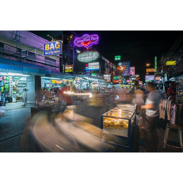 Khao San Road at Night - Wrapped Canvas Photograph 17 Stories Size: 81cm H x 122cm W on Productcaster.