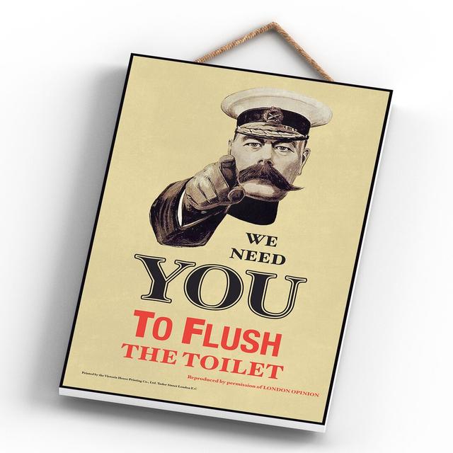 LORD KITCHENER TOILET HUMOUR FLUSH Maturi on Productcaster.