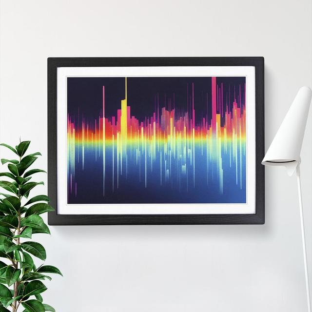 Electronic Audio Sound Bar Vol.1 Abstract - Picture Frame Graphic Art Metro Lane Frame Colour: Black , Size: 46cm H x 64cm W x 2cm D on Productcaster.