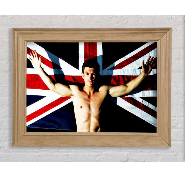 Ricky Hatton Britische Flagge - Einzelner Bilderrahmen Kunstdrucke Bright Star Größe: 100cm H x 141,4cm B x 8cm T on Productcaster.