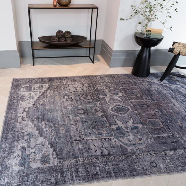 Mason Noor Blue/Purple/Grey Rug Latitude Vive Rug Size: Rectangle 160 x 230cm on Productcaster.