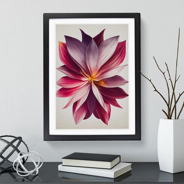 A Terrific Flower - Single Picture Frame Print Marlow Home Co. Size: 46cm H x 34cm W x 2cm D, Frame Colour: Black on Productcaster.