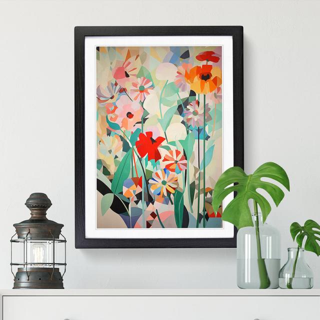 Flowers Orphism Art Vol.1 - Single Picture Frame Graphic Art ClassicLiving Size: 46cm H x 34cm W x 2cm D on Productcaster.