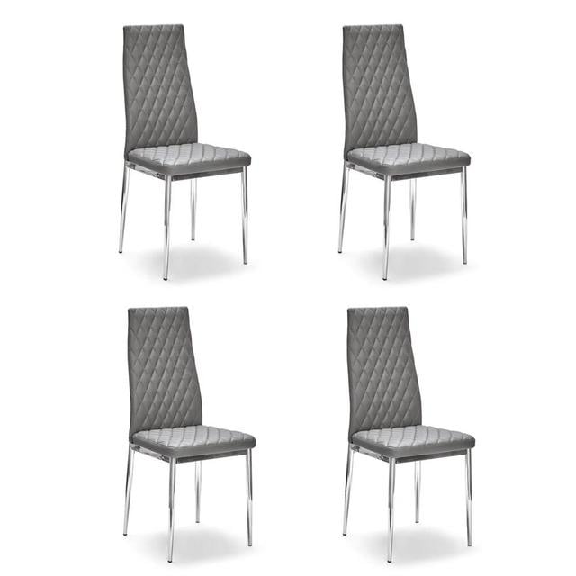 Filiberto Dining Chair Set Of 4 Ivy Bronx Colour: Grey on Productcaster.