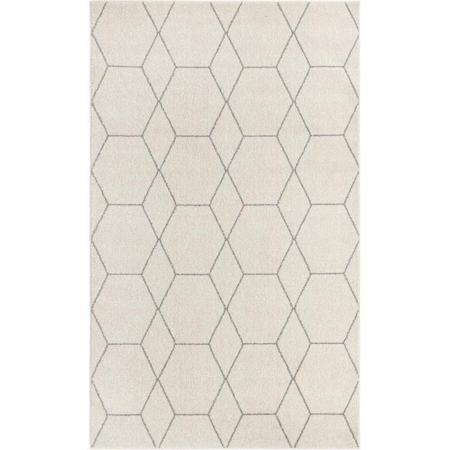 Liggett Flatweave Ivory Rug Corrigan Studio Rug Size: Rectangle 61 x 91cm on Productcaster.