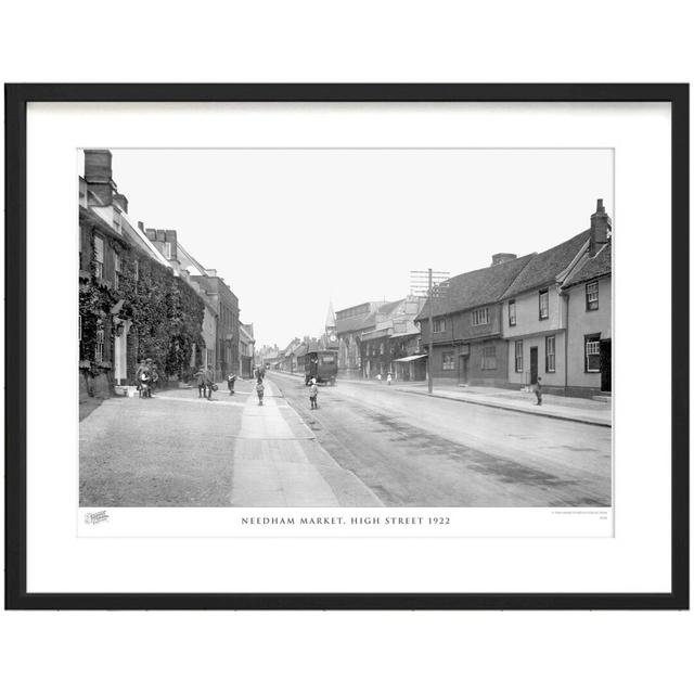 'Needham Market, High Street 1922' by Francis Frith - Picture Frame Photograph Print on Paper The Francis Frith Collection Size: 60cm H x 80cm W x 2. on Productcaster.