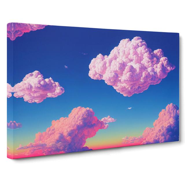 Dynamic Clouds - Wrapped Canvas Graphic Art Marlow Home Co. Size: 35cm H x 50cm W x 3cm D on Productcaster.