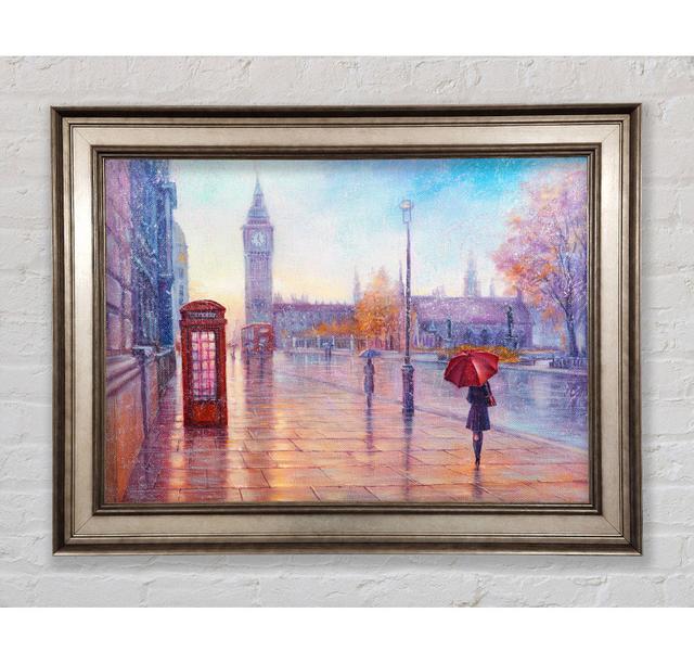 Walking In London Calm - Single Picture Frame Art Prints Bright Star Size: 59.7cm H x 84.1cm W x 8cm D on Productcaster.