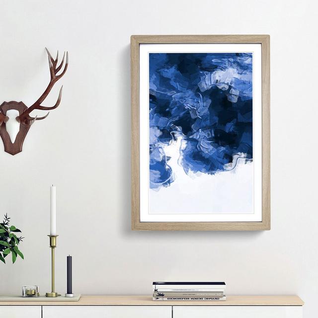 Falling Through - Picture Frame Graphic Art Print East Urban Home Size: 76cm H x 50cm W x 2cm D, Frame Option: Oak on Productcaster.