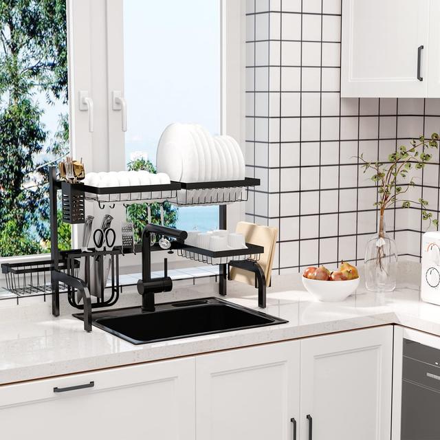 Over-Sink Dish Drainer, 2 Adjustable Heights (51-93 Cm) Belfry Kitchen on Productcaster.