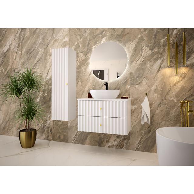 Annalouise Wall Mounted Required Bathroom Storage Furniture Set Latitude Run Finish: White on Productcaster.