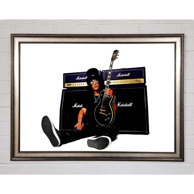 Slash Marshall Amps - Single Picture Frame Art Prints Rosalind Wheeler Size: 29.7cm H x 42cm W x 1.5cm D on Productcaster.