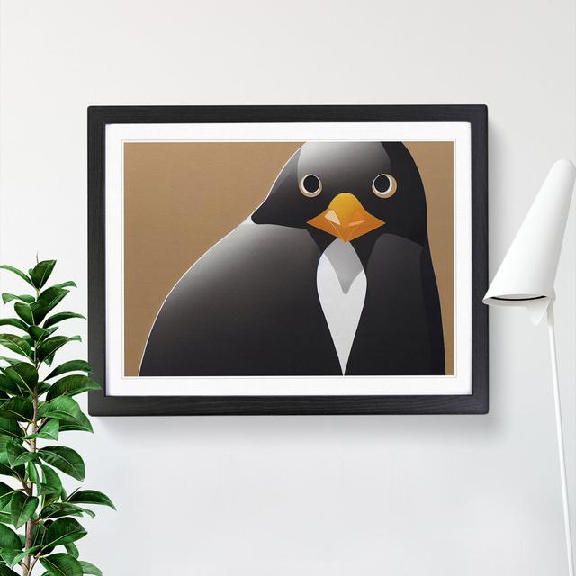 Penguin - Single Picture Frame Print 17 Stories Frame Colour: Black Framed, Size: 34cm H x 46cm W on Productcaster.