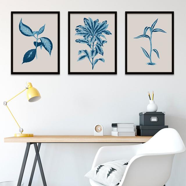 Botanics Leaves Ferns - 3 Piece Print Set Wee Blue Coo on Productcaster.