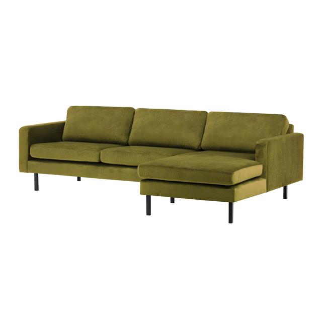 Ecksofa Cobden Hashtag Home Farbe der Polsterung: Olivgrünes Polyester-Mischgewebe, Ausrichtung: Rechts ausgerichtet on Productcaster.