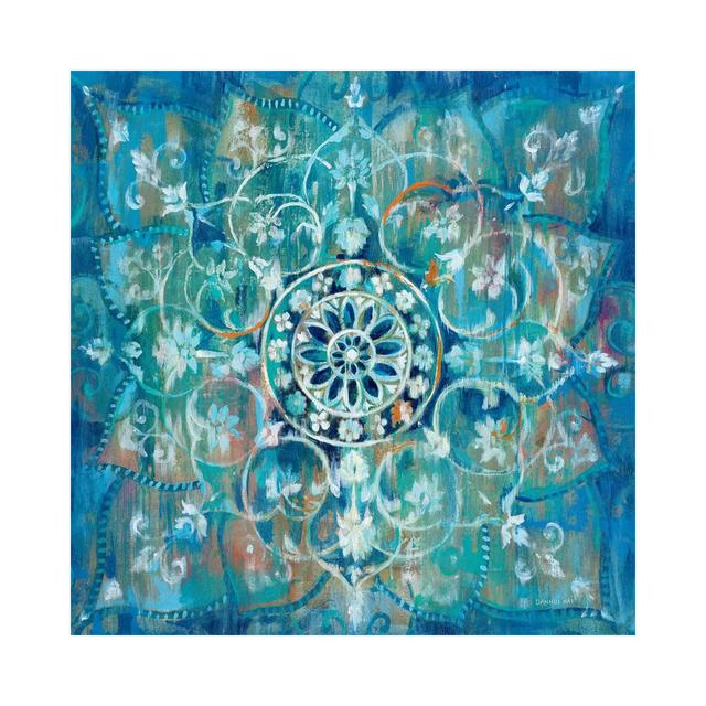 Mandala In Blue I by Danhui Nai - Gallery-Wrapped Canvas Giclée on Canvas Latitude Vive Size: 30.48cm H x 30.48cm W x 1.91cm D, Format: Wrapped Canvas on Productcaster.