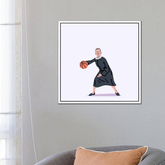 Balling Ruth by Elad Shagrir - Print on Canvas 17 Stories Format: White Framed, Size: 66.04cm H x 66.04cm W x 3.81cm D on Productcaster.