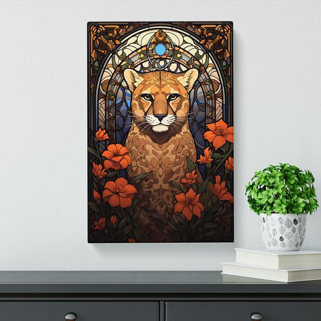 Cheetah Nouveau - Art Prints Latitude Vive Size: 76cm H x 50cm W x 3cm D on Productcaster.