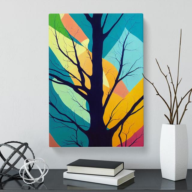 CAN-V0523-2543X Tree Abstract In Colour Vol.4 - Wrapped Canvas Print Marlow Home Co. Size: 50cm H x 35cm W x 3cm D on Productcaster.