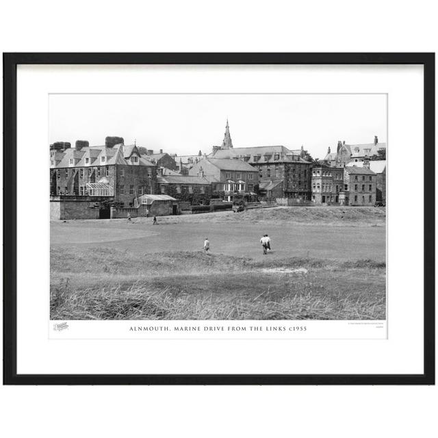 'Alnmouth, Marine Drive from the Links C1955' - Picture Frame Photograph Print on Paper The Francis Frith Collection Size: 45cm H x 60cm W x 2.3cm D on Productcaster.