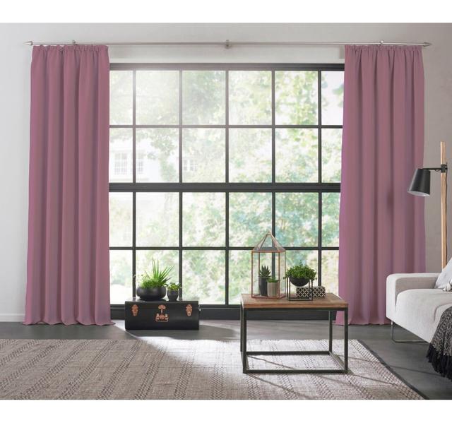 Polyester Blackout Pinch Pleat Curtain Panel Wirth Panel Size: 142cm Width x 305cm Drop, Curtain Colour: Lilac on Productcaster.