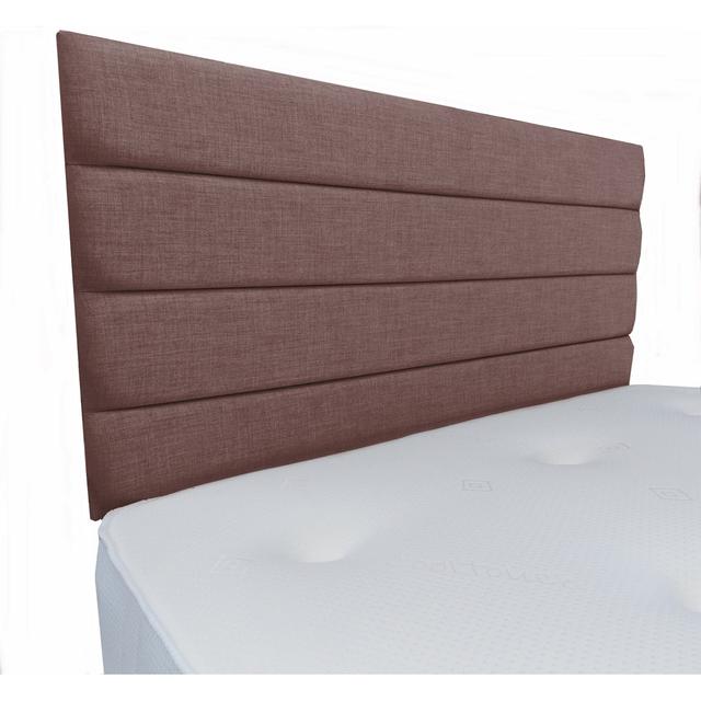 Facin Upholstered Headboard Ebern Designs Size: Small Double (4'), Colour: Brown on Productcaster.