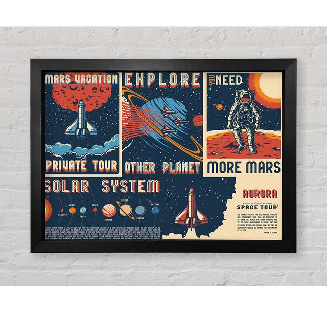 Explore The Planets - Print Bright Star Size: 84.1cm H x 118.9cm W x 3.4cm D on Productcaster.