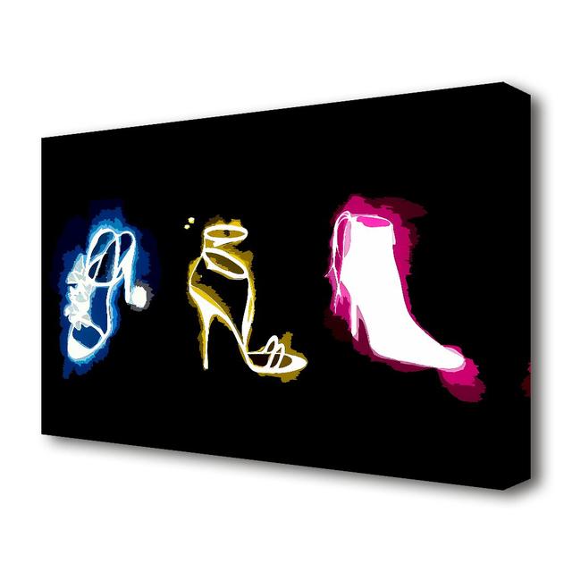 A Woman's Love Of Shoes - Wrapped Canvas Graphic Art Print East Urban Home Size: 35.6 cm H x 50.8 cm W on Productcaster.