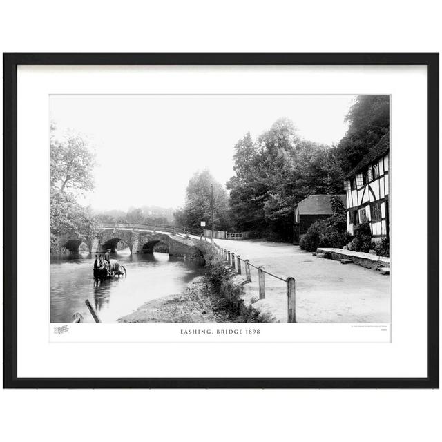 'Eashing, Bridge 1898' by Francis Frith - Picture Frame Photograph Print on Paper The Francis Frith Collection Size: 45cm H x 60cm W x 2.3cm D on Productcaster.