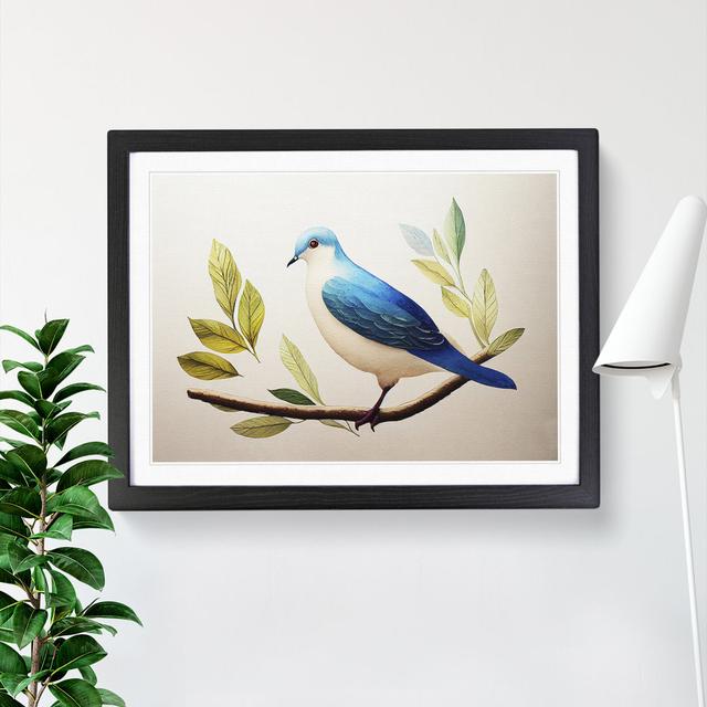 Dove Bird in Watercolour Vol.3 - Picture Frame Painting Ophelia & Co. Frame Colour: Black Framed, Size: 34cm H x 46cm W x 2cm D on Productcaster.