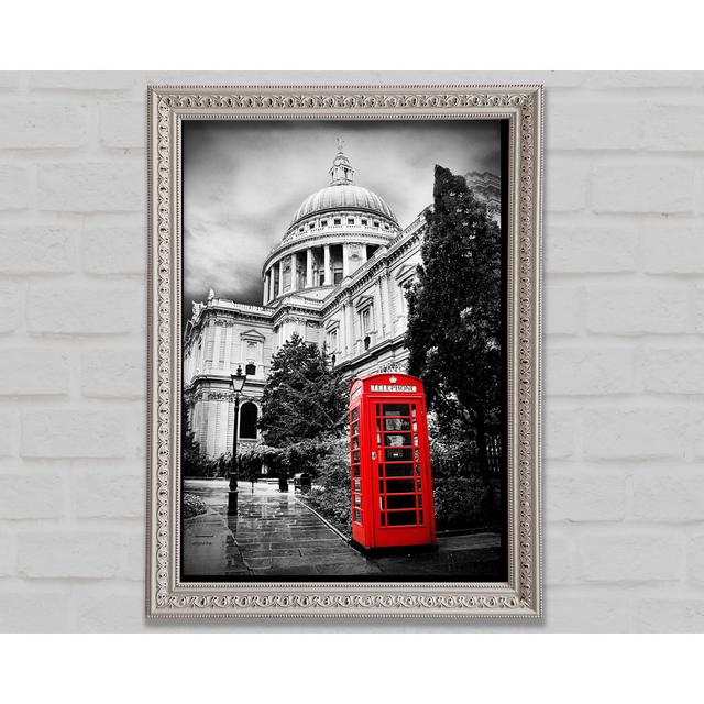 St. Pauls Rote Telefonzelle - Einzelner Bilderrahmen Kunstdrucke Bright Star Größe: 84,1 cm H x 59,7 cm B x 3 cm T on Productcaster.