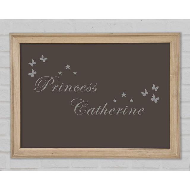 Your Own Name Princess Chocolate - Single Picture Frame Art Prints Happy Larry Size: 59.7cm H x 84.1cm W x 1.5cm D on Productcaster.