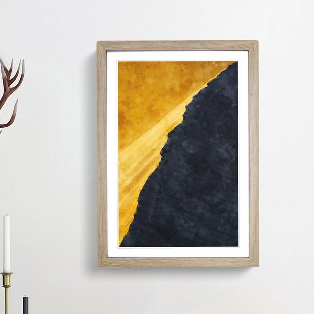 Edge of a Sand Dune - Picture Frame Painting Print East Urban Home Frame Option: Oak Framed, Size: 45cm H x 33cm W x 2cm D on Productcaster.