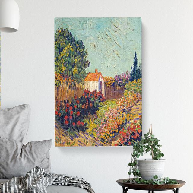 Landscape by Vincent Van Gogh - Wrapped Canvas Painting East Urban Home Size: 60cm H x 40cm W x 3cm D on Productcaster.