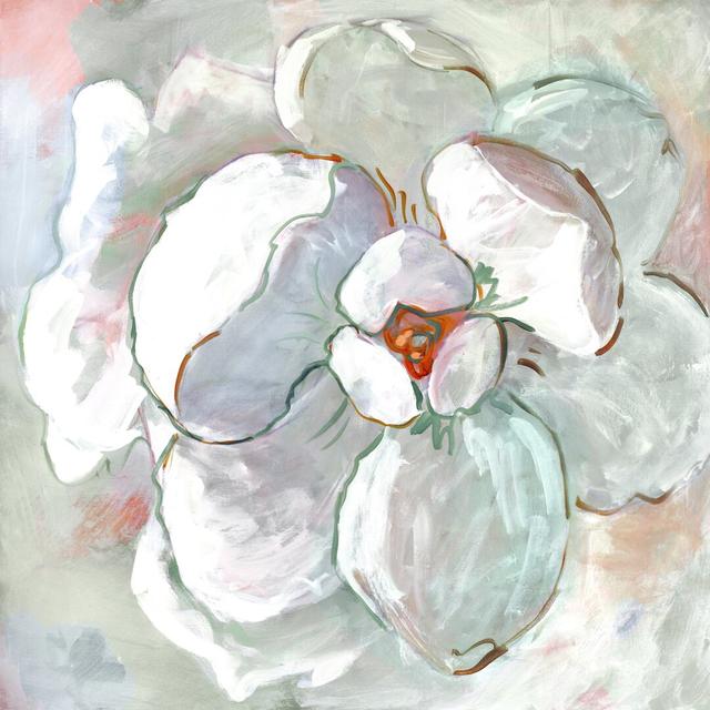 Contemporary Floral I by Sue Riger - Wrapped Canvas Painting Rosalind Wheeler Size: 51cm H x 51cm W x 3.8cm D on Productcaster.