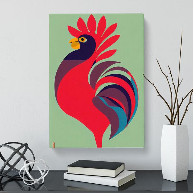 Matamoras Rooster - Wrapped Canvas Graphic Art Brambly Cottage Size: 76cm H x 50cm W on Productcaster.