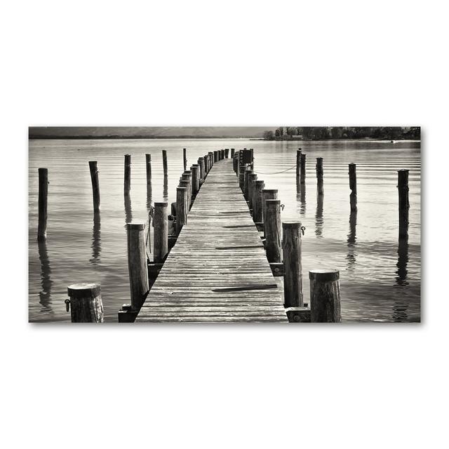 Wooden Pier - Kunstdrucke auf Leinwand Union Rustic on Productcaster.