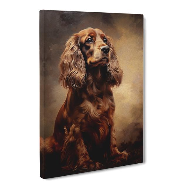 Cocker Spaniel Classicism No.2 - No Frame Art Prints Marlow Home Co. Size: 50cm H x 35cm W x 3cm D on Productcaster.