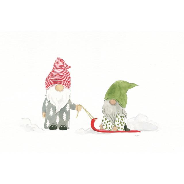 Winter Gnomes III Bright by Jenaya Jackson - Wrapped Canvas Print The Seasonal Aisle Size: 81cm H x 122cm W on Productcaster.