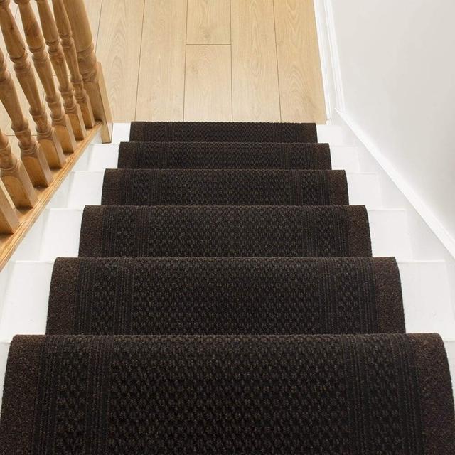 Abbie Needlepunch Dark Brown Stair Runner Ophelia & Co. Rug Size: Runner Brown x 540cm on Productcaster.