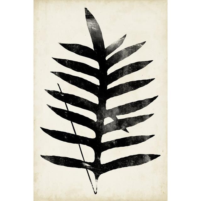 Fern Silhouette III - Wrapped Canvas Painting Rosalind Wheeler Size: 91cm H x 61cm W on Productcaster.