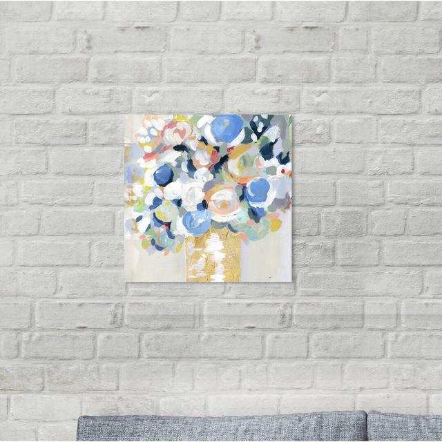 Bouquet Square - Painting Print East Urban Home Size: 30.48cm H x 30.48cm W x 3.81cm D, Format: Wrapped Canvas on Productcaster.