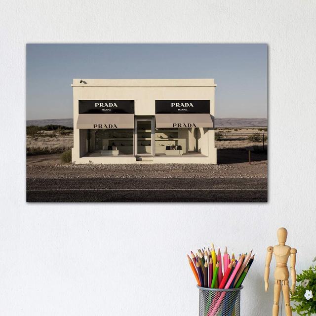 Prada Marfa - Wrapped Canvas Print 17 Stories Size: 20.32cm H x 30.48cm W x 1.91cm D on Productcaster.