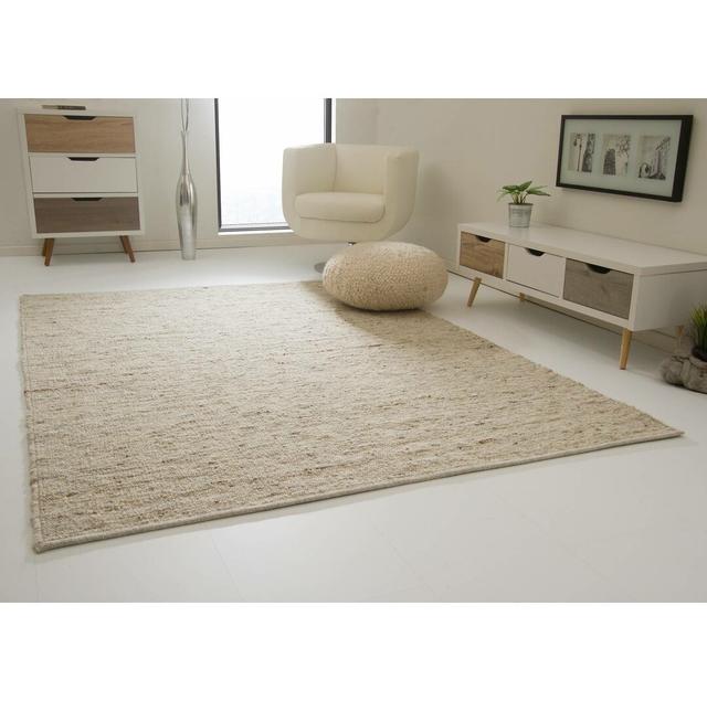 Hand-woven Rug Wilmslow made from wool in a classic wool blend Latitude Run Rug Size: Rectangle 200 x 240cm on Productcaster.